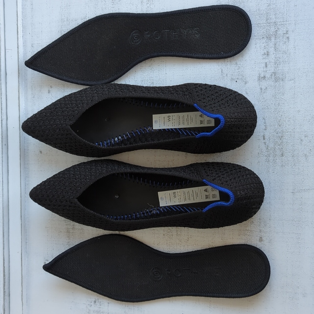 ROTHY'S THE POINT HONEYCOMB WOMEN'S FLATS SHOES
